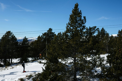 La station de ski de Font-Romeu le 10 janvier 2023 La station de ski de Font-Romeu le 10 janvier 2023
