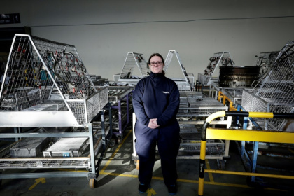 Roxane Gerand, mécanicienne d'Air France, dans un atelier de maintenance à l'aéroport d'Orly, près de Paris, le 3 février 2025 Roxane Gerand, mécanicienne d'Air France, dans un atelier de maintenance à l'aéroport d'Orly, près de Paris, le 3 février 2025