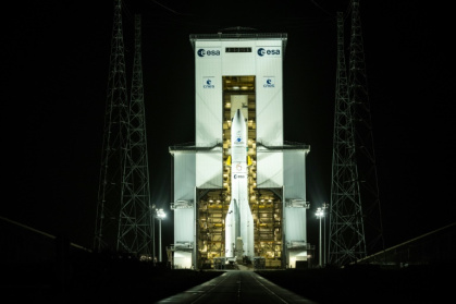 La fusée Ariane 6 de l'Agence spatiale européenne (ESA) au Centre spatial de Kourou, en Guyane française, le 3 mars 2025 La fusée Ariane 6 de l'Agence spatiale européenne (ESA) au Centre spatial de Kourou, en Guyane française, le 3 mars 2025
