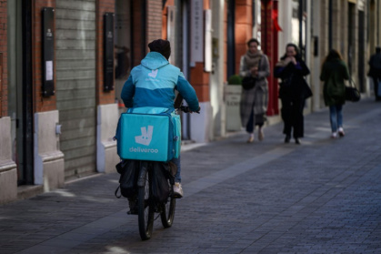 Un livreur à Toulouse le 18 mars 2025 Un livreur à Toulouse le 18 mars 2025
