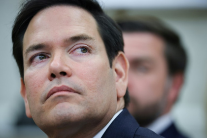 Le secrétaire d'Etat américain Marco Rubio participe à une réunion à la Maison Blanche, à Washington, le 14 avril 2025 Le secrétaire d'Etat américain Marco Rubio participe à une réunion à la Maison Blanche, à Washington, le 14 avril 2025