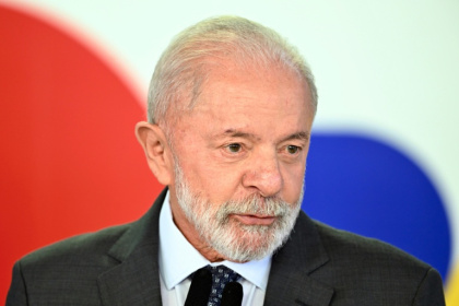 Le président brésilien Luiz Inacio Lula da Silva en conférence de presse au palais du Planalto, le 3 juin 2025 à Brasilia - Evaristo Sa (AFP)