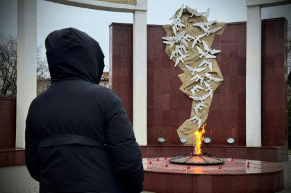 Une Ukrainienne de 48 ans, qui vit en Russie depuis 20 ans, rencontrée par l'AFP pour une interview sous le couvert de l'anonymat, dans la région de Moscou, le 17 décembre 2025 - - (AFP)