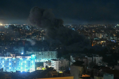 Frappe israélienne contre la banlieue sud de Beyrtouth, le 6 mars 2026 - FADEL itani (AFP)
