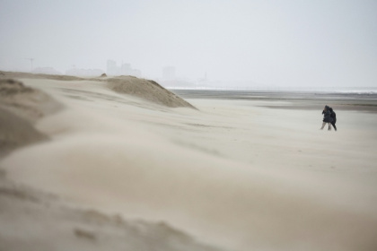 La plage de Middelkerke, le 25 mars 2023 - Kenzo TRIBOUILLARD (AFP)