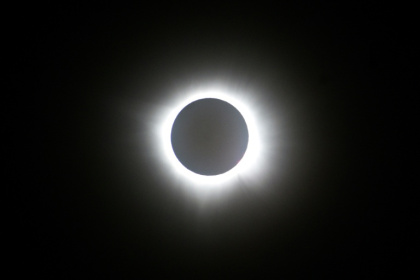 Une éclipse solaire totale observée depuis Nazas, dans l'État de Durango, le 8 avril 2024 au Mexique - Jaime REINA (AFP)