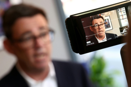 Le Premier ministre travailliste britannique Andy Burnham lors d'une interview, le 11 août 2026 à Ilkeston, dans le centre de l'Angleterre - Toby Shepheard (AFP)