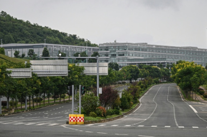 Le centre de données de l'entreprise technologique chinoise Tencent, dans la nouvelle zone de Guian à Guiyang, dans la province du Guizhou, le 24 juillet 2026 dans le sud-ouest de la Chine - Jade GAO (AFP)