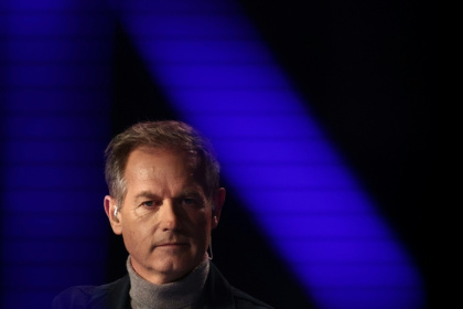 Edgar Grospiron, qui démissionné du comité d'organisation des JO-2030, le 23 février 2026 à ALbertville - Alex MARTIN (AFP)